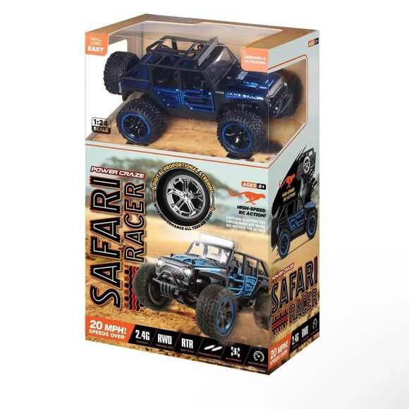 NEW Power Craze Safari Racer High Speed Remote Control Jeep- 32 LED Lights - Picture 3 of 7